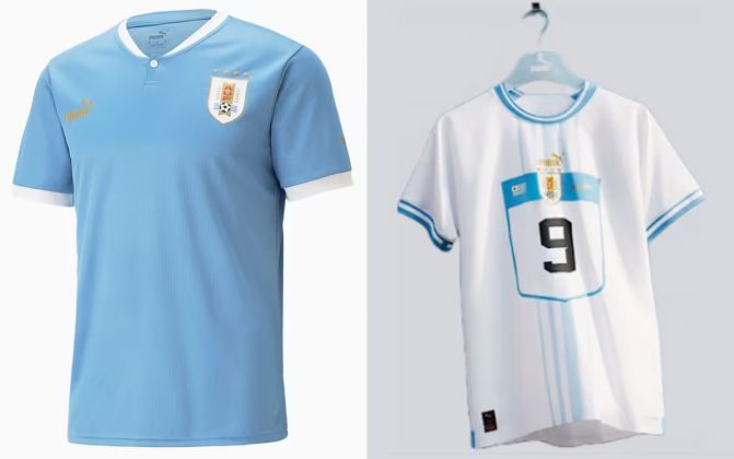 maglia uruguay 2022