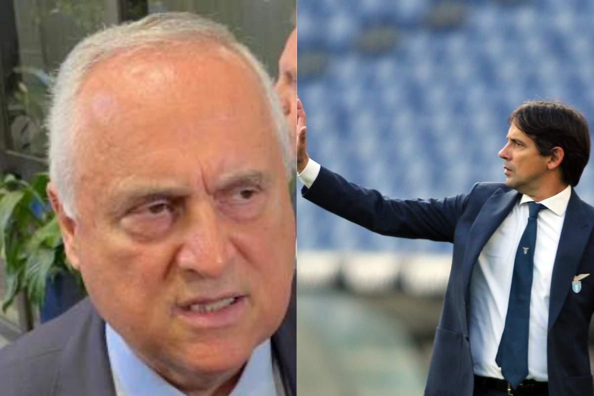 Lotito e Simone Inzaghi