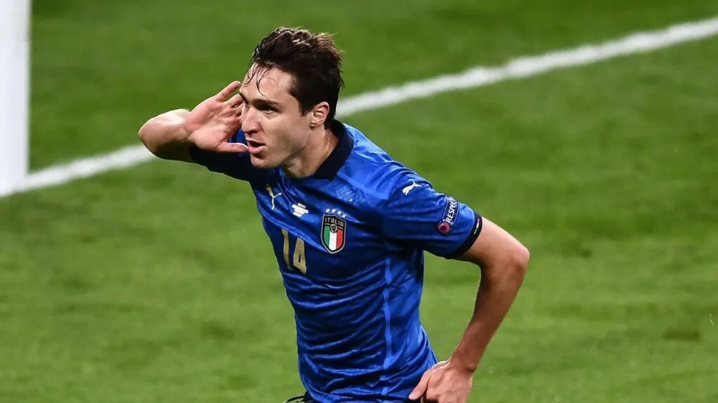 Federico Chiesa esulta nazionale Europei 