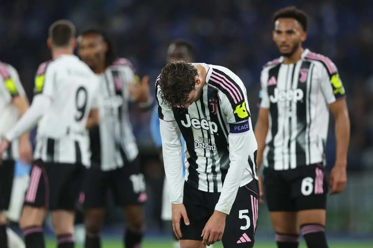 Calciatori della Juventus a fine gara